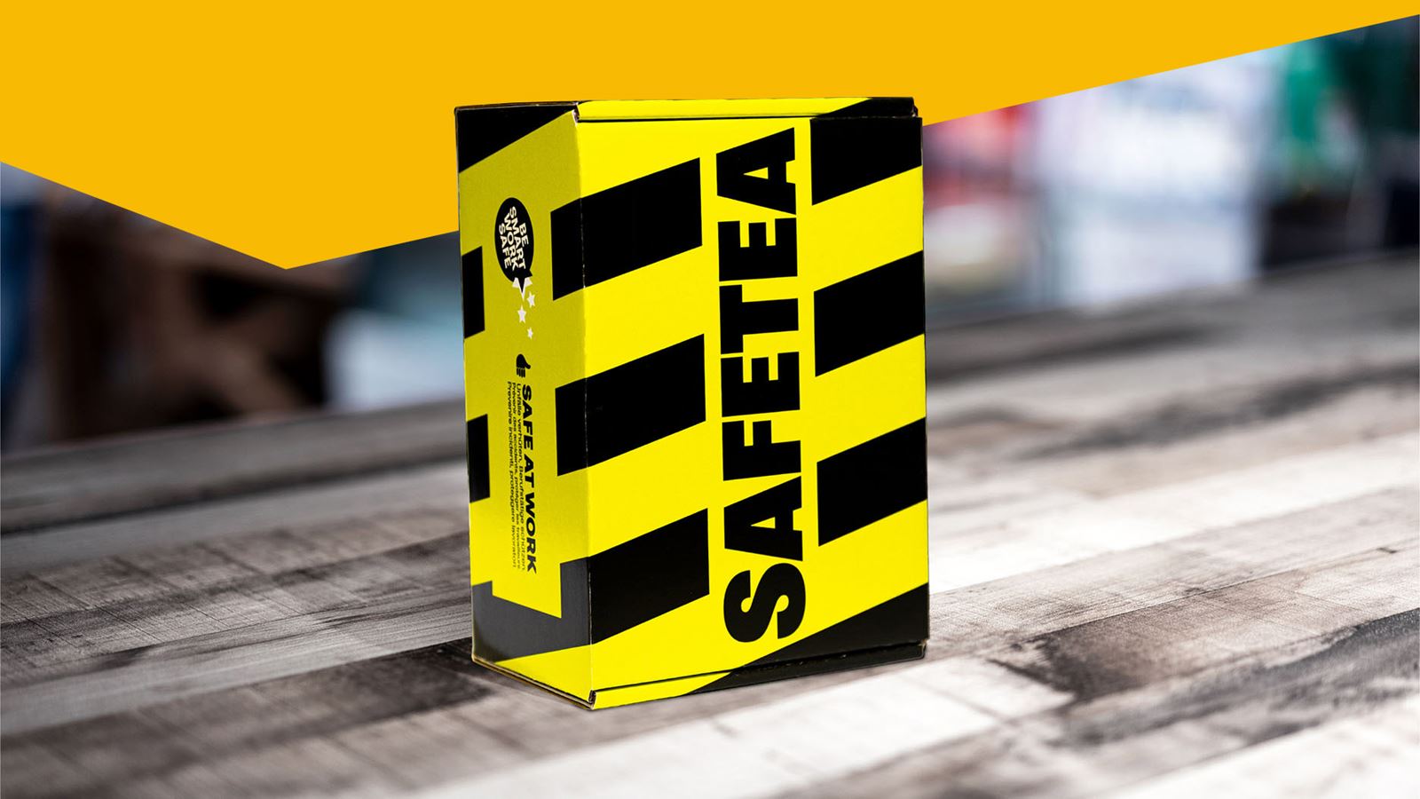 Verpackung SAFETEA Eistee von SAFE AT WORK.